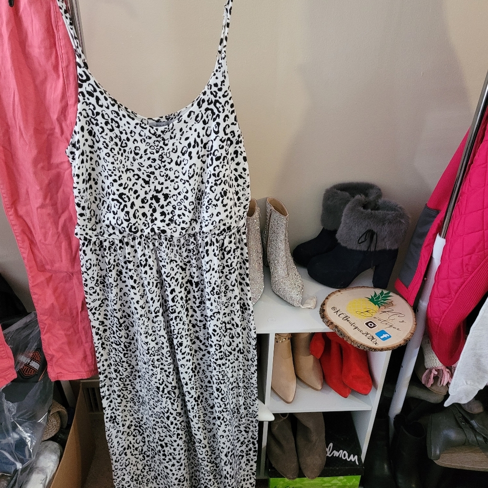 Leopard maxi dress